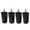 Black, variant on Clearance Furniture Protection under $5,Replacement Furniture Legs 4 Inches (Set Of 4) Plastic Brown Circular Screw Sofa Foot Furniture Foot Furniture Accessories