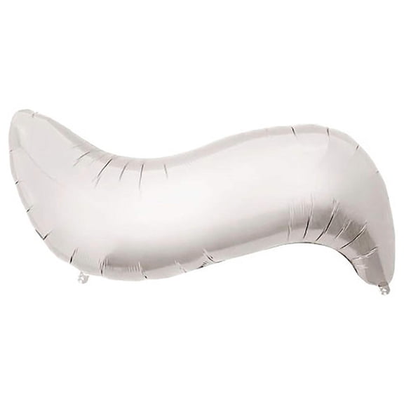 34 inch Tilde - Silver Foil Mylar Balloon - Party Supplies Decorations