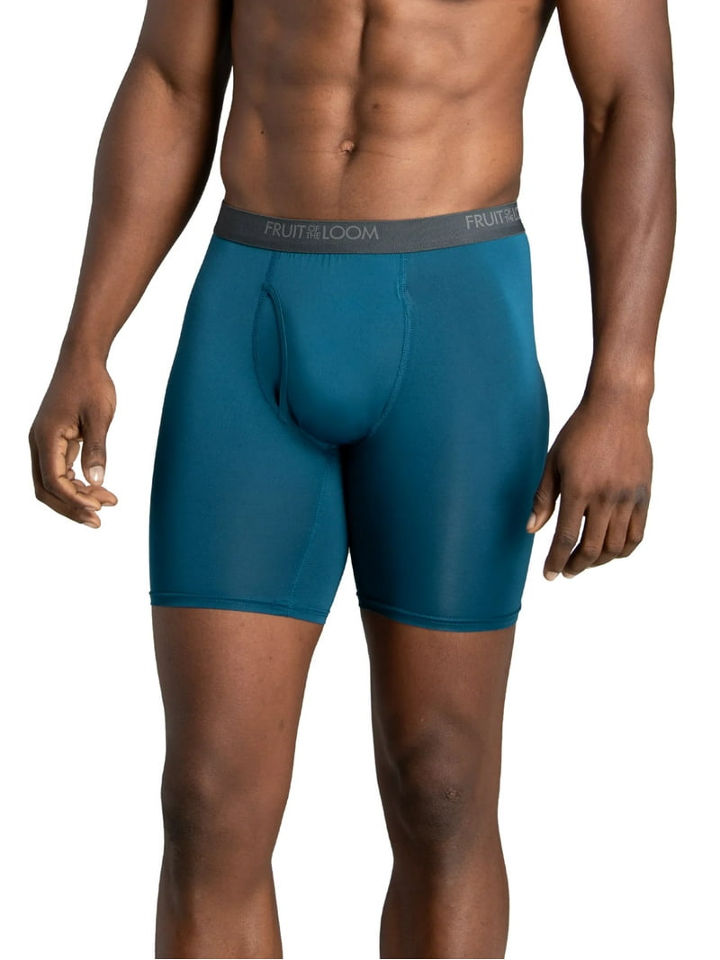 Fruit of the Loom Men's Micro-Stretch Long Leg Boxer Briefs, 6