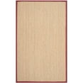 thumbnail image 1 of SAFAVIEH Collection de Fibres Naturelles 3' x 5' Rouge NF115D Border Chevrons Zone d'Herbes Marines, 1 of 2