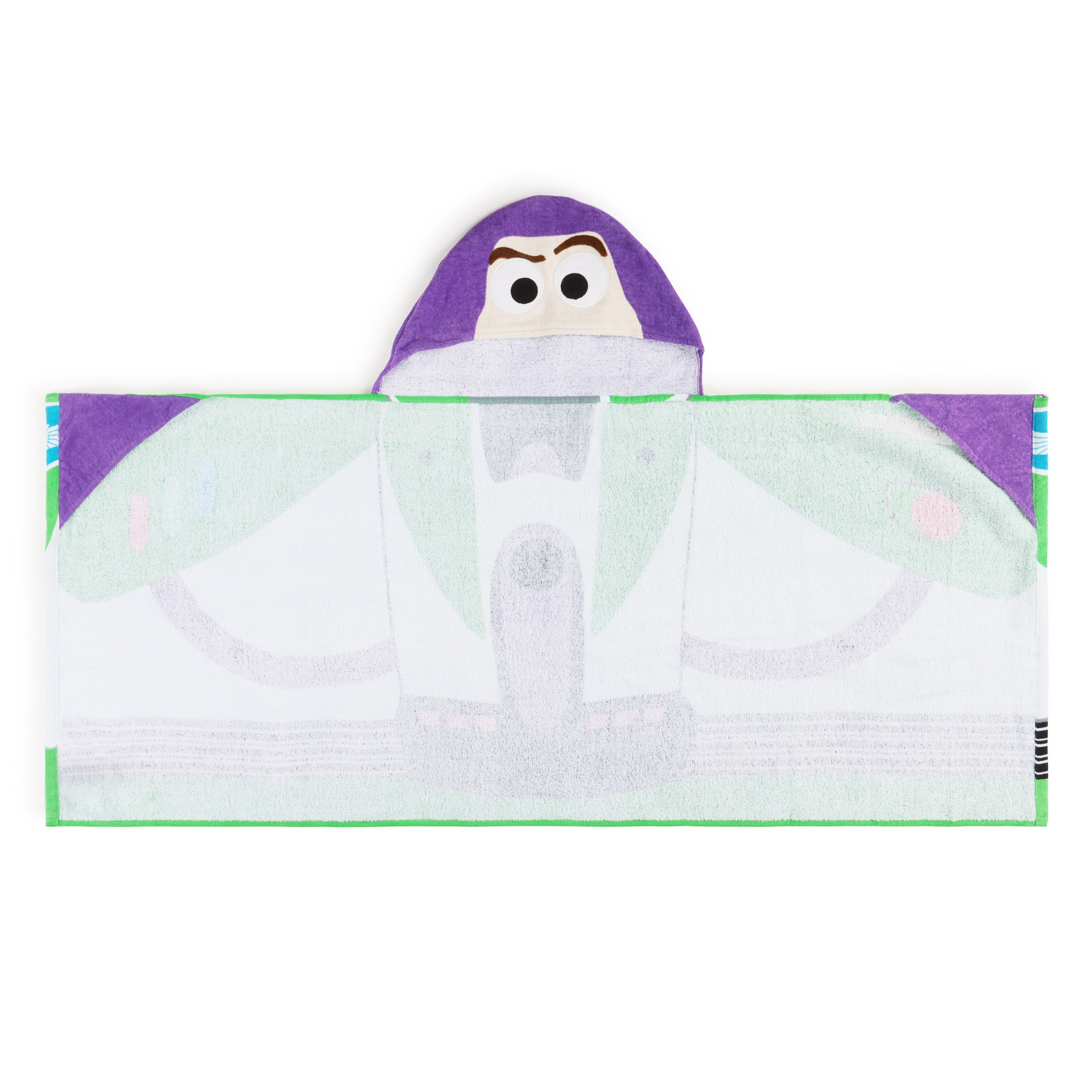 Disney Toy Story Buzz Lightyear Kids Hooded Cotton Towel, 22" x 51"