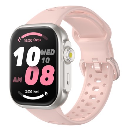 Smartwatch, 24/7 Heart Rate Monitor with HRV, SpO2/Stress/Sleep Tracker, Calls and Messaging, 3ATM Waterproof, 100+ Exercise Modes Fitness Smartwatch for Android iOS