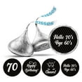 thumbnail image 1 of Darling Souvenir chocolate Labels DIY 190 Pcs Cheers 70th Birthday Theme Stickers-Black, 1 of 2