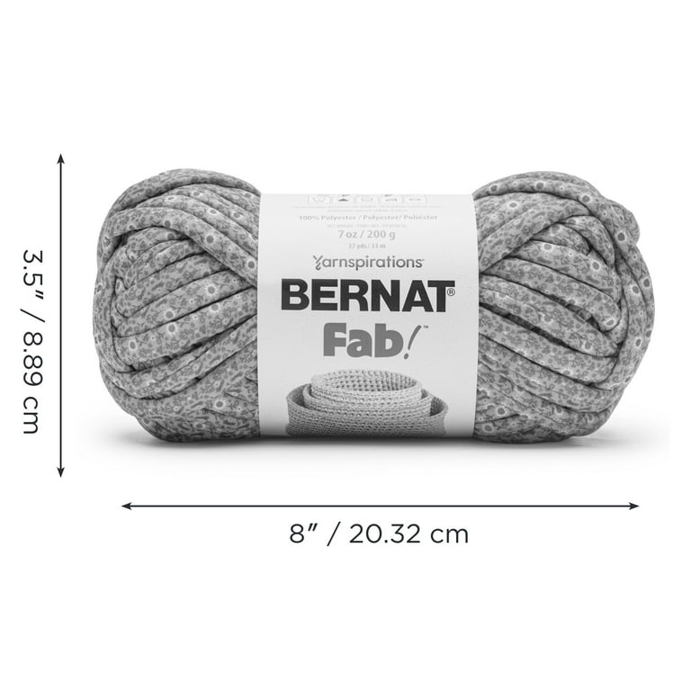 Bernat® Fab™ #7 Jumbo Printed Polyester Tube Yarn, Tulip Parade