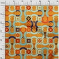 thumbnail image 3 of oneOone Georgette Viscose Orange Fabric Geometric Quilting Supplies Print Sewing Fabric By The Yard 42 Inch Wide-4Q, 3 of 6