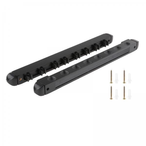 2-3 del paquete 8 Pools Billiard rack Mounted Rest Pool Stick Holder Negro 2 piezas Sunnimix Soporte para taco de billar