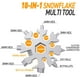 thumbnail image 4 of Regalos para hombres: herramienta multiusos con forma de copo de nieve 18 en 1, gadgets para hombres, regalos de Navidad, herramienta genial, pequeño obsequio para hombres, papá (paquete de 2), 4 of 6