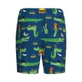 thumbnail image 2 of Lsque Little Pirate Crocodile Mens Sleep Pajama Shorts,Short Pajama Pants, Cotton Ultra-Soft Knit-Medium, 2 of 9
