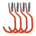 thumbnail image 3 of 4 ganchos de pared para colgar abrigos, resistentes, decorativos, para sombreros Naranja, 3 of 9