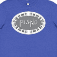 thumbnail image 4 of Inktastic Piano Keys Oval Youth T-Shirt, 4 of 5