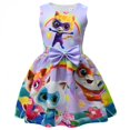 thumbnail image 1 of Super Kitties Vestido De Princesa Rosa Púrpura Para Niños , Halloween , Navidad , Fiesta De Cumpleaños , Disfraz Para Niñas , Ajuste De 3 Años A 9, 1 of 4