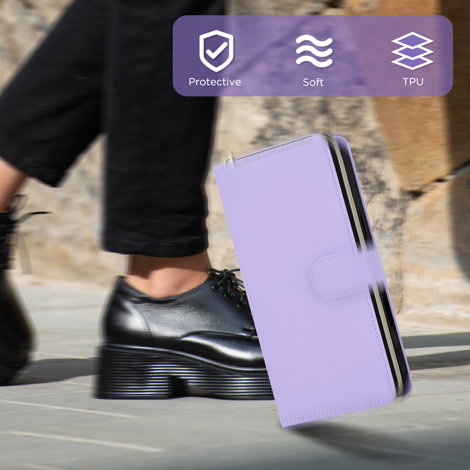 for Samsung Galaxy A16 5G Crossbody Wallet Case with 9 Card Holders, Cash Slot, Photo Slot, Zipper Pocket PU Leather Magnetic Snap Wallet Phone Case with Flip Stand & Wrist Strap & Lanyard, Purple
