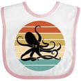 thumbnail image 3 of Inktastic Octopus Vintage Sunset Boys or Girls Baby Bib, 3 of 4