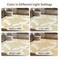 thumbnail image 7 of ODIKA 6'x9' Washable Area Rug Non-Slip, Chair-Friendly, Boho Motifs Contemporary Beige Neutral Ivory Traditional Damask Refined for Dining Room, Under Table, Office Décor, 7 of 7
