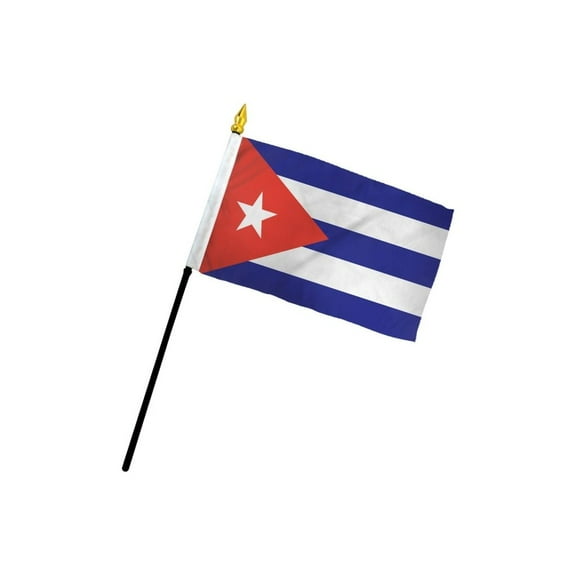 Cuba 4x6in Stick Flag