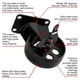 thumbnail image 5 of Ruedas Caster FactorDuty 4 totalmente de metal negro con cierre de freno, 5 of 9