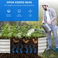 thumbnail image 5 of Dextrus Outdoor Raised Garden Bed Kit, Large Galvanized Metal Patio Planter Box with Safety Rubber and Gloves,Ideal for Plants Vegetables Flowers - 6.5 x 2 x 1.4 FT,White, 5 of 6