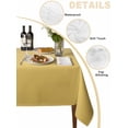 thumbnail image 2 of Orange Yellow Ombre Table Cloth, Modern Abstract Art Gradient Aesthetics Waterproof Tablecloth for Rectangle Tables, Reusable Washable Fabric Table Cover for Restaurant Kitchen Dining Tables 54"x108", 2 of 6