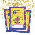 thumbnail image 2 of Darling Souvenir Yellow Birthday Invitation Card Printable Fill or Write In Blank Invites Party Supplies Pack Of 28 5 x 7 Inches, 2 of 5