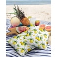 thumbnail image 3 of Watercolor Yellow Lemons Outdoor Pillow Covers Set of 2, Decorative Waterproof Throw Pillow Case, Green Leaves and Branches Cotton Linen Soft Cozy Cushion Pillowcases, 3 of 6