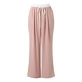 thumbnail image 4 of Womens Casual High Waist Wide Leg Pants with Drawstring Comfortable Relaxed Fit and Side Pockets Trendy Stylish Outfit, 4 of 9