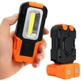 thumbnail image 4 of JM Luz de trabajo LED portátil, gancho para colgar y linterna magnética, luz de trabajo de bolsillo a batería, paquete de 2 JM, 4 of 4