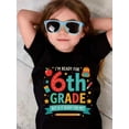 thumbnail image 2 of Boy's/Girls "Back To School Cotton Graphic Tees, Back To School Clothes Girls, Black With Colorful School-Themed Design, Summer Tops With educational Graphics, Gift For First Day of School, 2 of 6