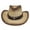 Beige, variant on yunLCZ Cowboy Hat Women's Straw Cowboy Hat Cowgirl Woven Sun Hat Western Cowboy Hat Straw White One Size