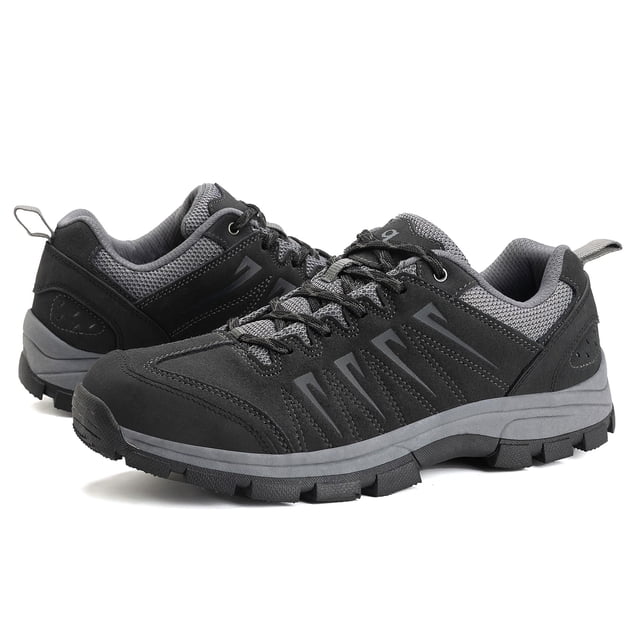 Zapatos de senderismo impermeables de cuero negro para hombre OL OUTJET LEGEND