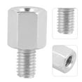thumbnail image 4 of Motorcycle Mirror Mount Converter Screw for Outdoor Use Silver Steel 10pcs, 4 of 4