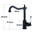 thumbnail image 2 of Kitchen Faucet Ergonomic Design, Solid Brass Construction Single Lever Design Kitchen Sink Faucet Mixer Tap One Hole Wet Bar Faucet Commercial Grade, 2 of 4