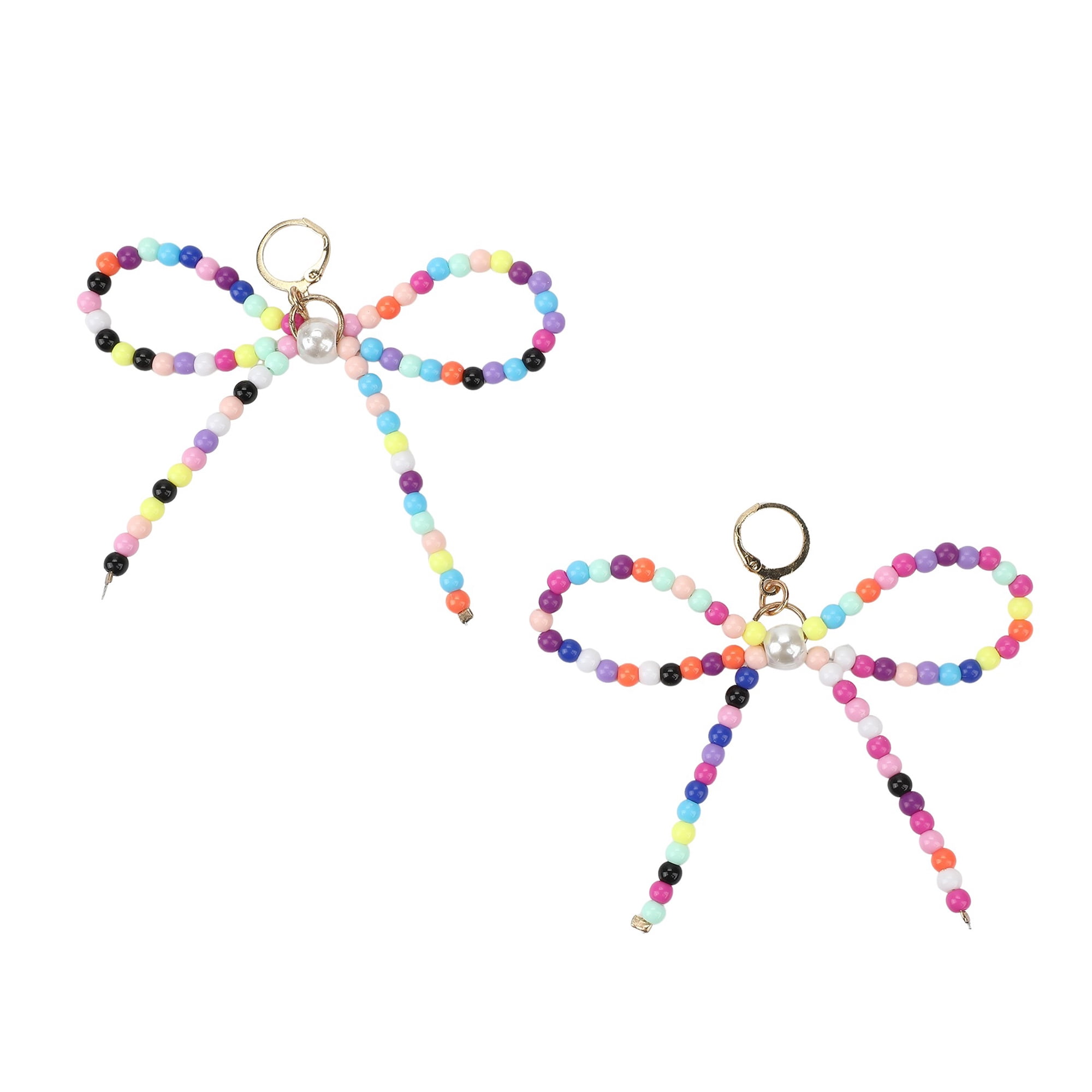 Packed Party Better with a Bow Rainbow Beaded Shoe Bow Charms (2 Piece)