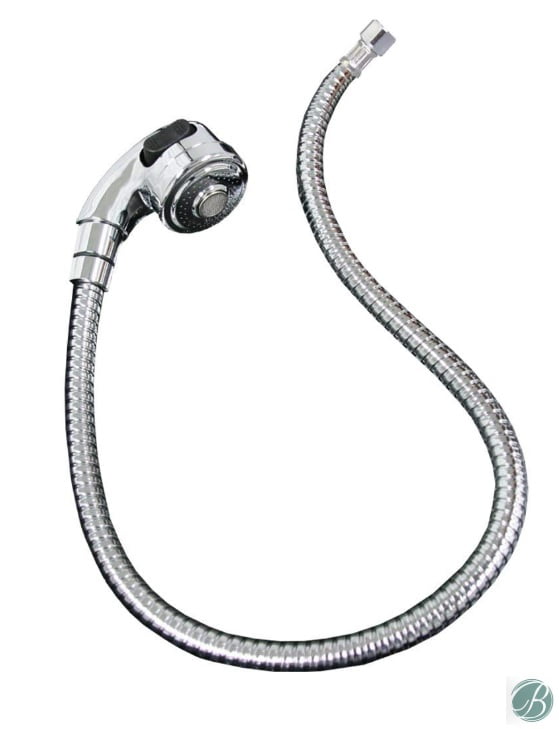 Chrome Shampoo Sprayer Head with Chrome Hose SA17A Salon Shampoo