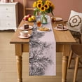 thumbnail image 2 of Pink Black Branches Table Runner 90 Inches, Botanical Dead Tree Birds Bed Runner Dresser Scarves Tabletop for Indoor Outdoor Parties/Ceremony/Banquet, 13" x 90", 2 of 9