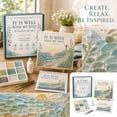 thumbnail image 3 of DIY Sea Glass Art Kit with It Is Well with My Soul Verse, Inspirational Home Decor, Relaxing Craft Kit, 3 of 4