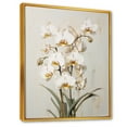 thumbnail image 2 of Designart "Tranquil Beige Orchids IV" Orchids Floater Framed Wall Decor, 2 of 5