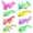 A 8pc, variant on 3D Printed Dragon Figurines, Crystal with Transparent Color Gradient, Rich Colored Fantasy Desk Decor, Home Office Display, Collectibles, Friends