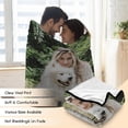 thumbnail image 5 of Custom Blanket with Photo Text, Personalized Gifts for Women Men, Customized Picture Blanket for Baby Mother Father Adult Friends Lovers Dog Pets, Birthday Anniversary Halloween Christmas, 5 of 6