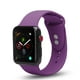 Pack de 4 Apple Watch 38/40mm Bracelet de Sport Souple en Silicone Boucle Série 4 3 2 1 Nike+ (Violet, Menthe, Rose, Pêche) – image 5 sur 5