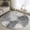 Charcoal, Gray, White, variant on 6x9 Area Rugs for Living Room, Blue Teal Palm Leaves Washable Runner Rug for Office, Family Room, Summer Botanical Tropical Leaf Non Slip Area Rugs Low Pile Carpet for Home Decor