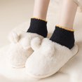 thumbnail image 4 of Dwellite Slipper Sock for Unisex with Non Slip Fuzzy Socks Warm Winter Plush Slipper Socks 2026 Black, 4 of 6
