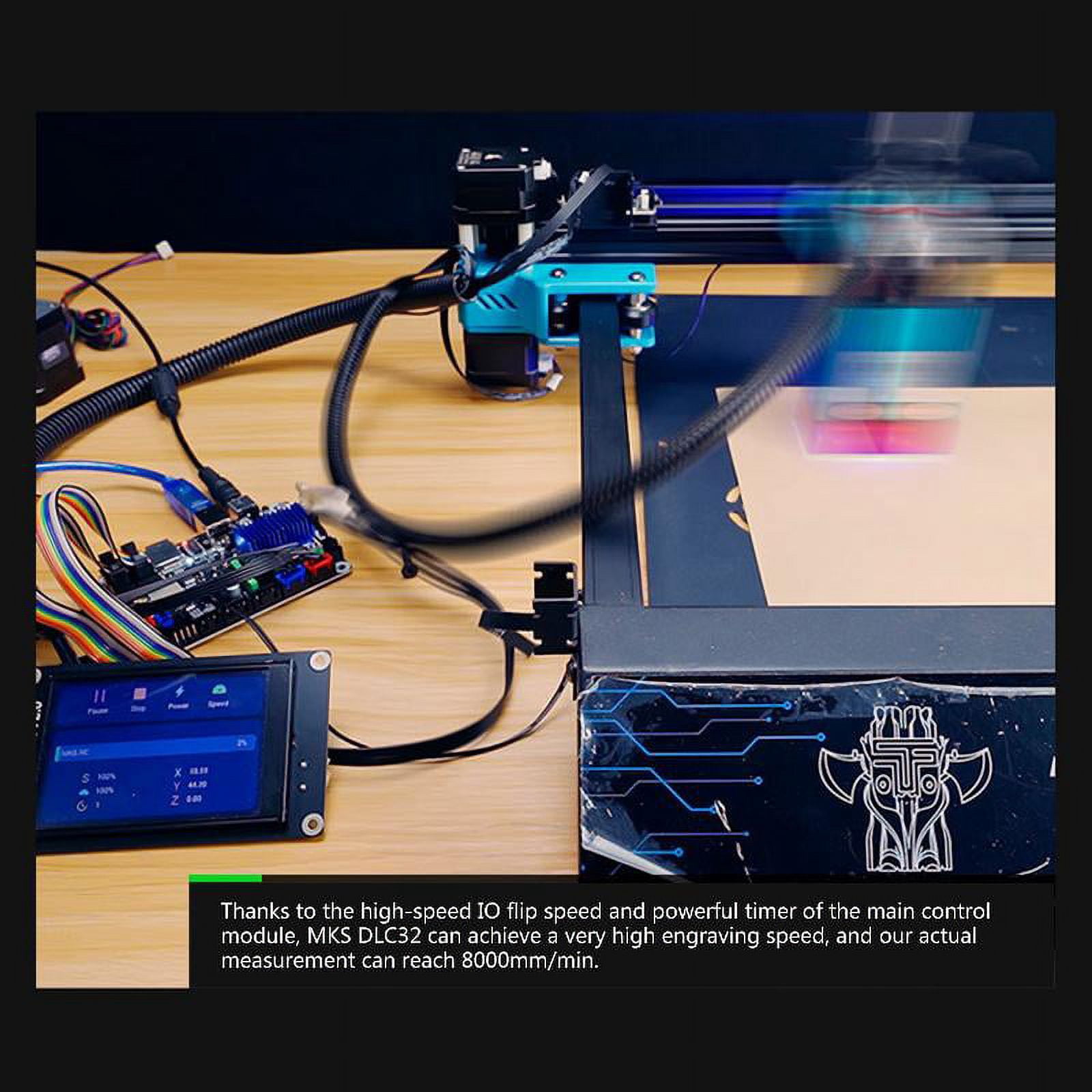 Makerbase MKS DLC32 V2.0 CNC Motherboard GRBL 32bits Offline Controller TS35-R Touchscreen 3D Engraver Machine Upgrade