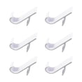 thumbnail image 2 of relayinert 6piece And Exquisite Craft No Drilling Required Towel Radiator With Easy Installation Simple Brushed Heated Towel White Bag 1Set, 2 of 6