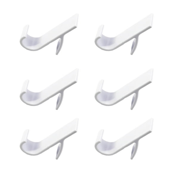 xinxixnxx 6pieces Stay Organized And Tidy Easy Installation Clothes Holder For Tile Or Drywall Good Ventilation Towel Radiator White Bag 1Set