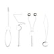 thumbnail image 5 of 4x de herramientas para atado de moscas enhebrador de alambre Señuelos de pesca profesionales fáciles de usar, accesorios prácticos soporte de, 5 of 8