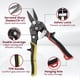 thumbnail image 5 of Juego de 3 tijeras para chapa Arrow Fastener de 8" en acero CR-V, 5 of 9