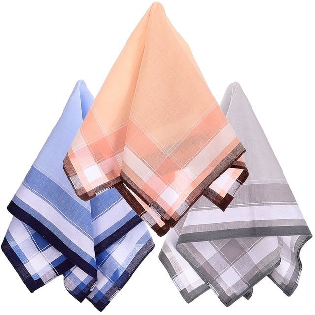 Mouchoirs de Fête de Thé Carrés 3 Pcs Cadeau de Douche Nuptiale Rétro Bandana pour Hommes