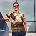 thumbnail image 4 of Balery Butterfly Cow Barrel Camisa Polo de Hombre con Estampado, de Manga Corta y Tejido Medio, Camisa Tipo Golf Polo-XX-Large, 4 of 6