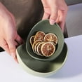 thumbnail image 4 of Fruit Bowl 1 Set Storing Floral Design Useful Lotus Shape Dinner Dish Snack Organizer Tray, 4 of 5