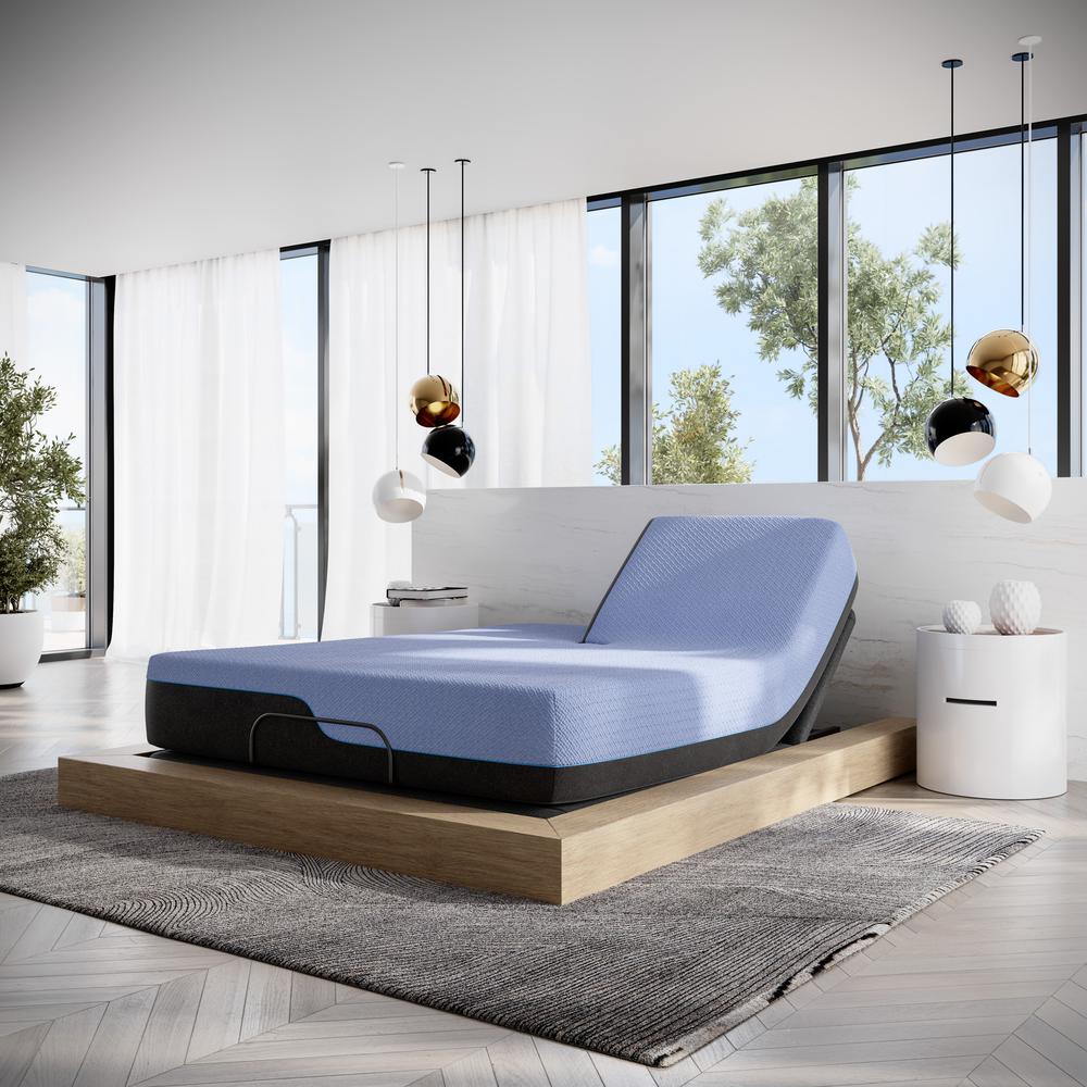 Bridgevine Home Queen Size Hybrid 5-Layer Latex Foam Mattress and Bed Frame
